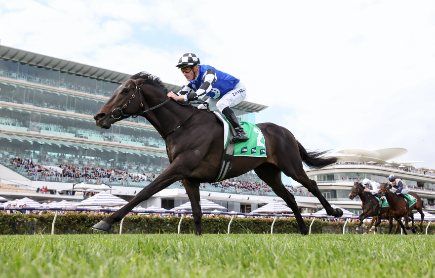 Group 1 racing action at Flemington for TAB Turnbull Stakes Day