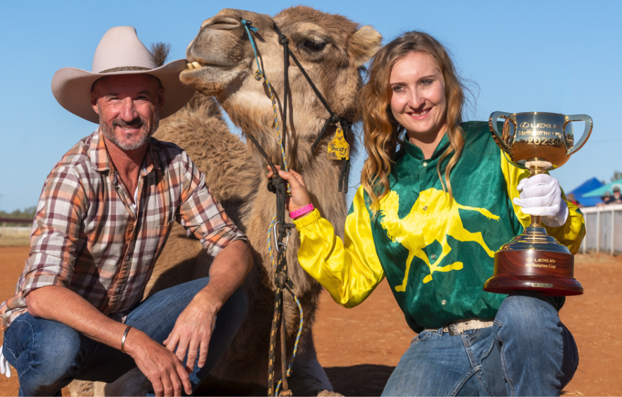 When Bossy took on the Boulia Camel Cup on the Lexus Melbourne Cup Tour