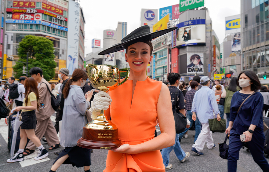 Lexus Melbourne Cup touches down in Tokyo