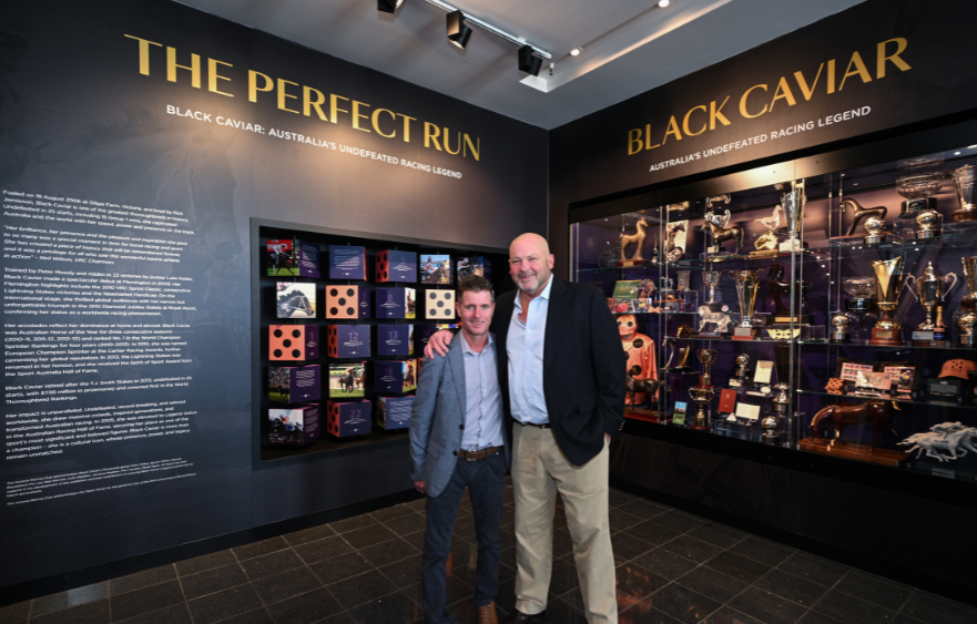 Black Caviar exhibition unveiled at Flemington